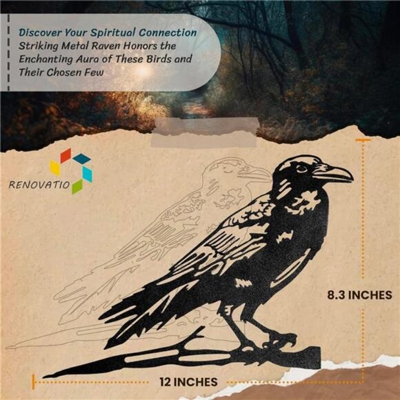 Halloween Raven Decor - Black Bird Silhouette & Black Crows Halloween Decor - Picture 4 of 7